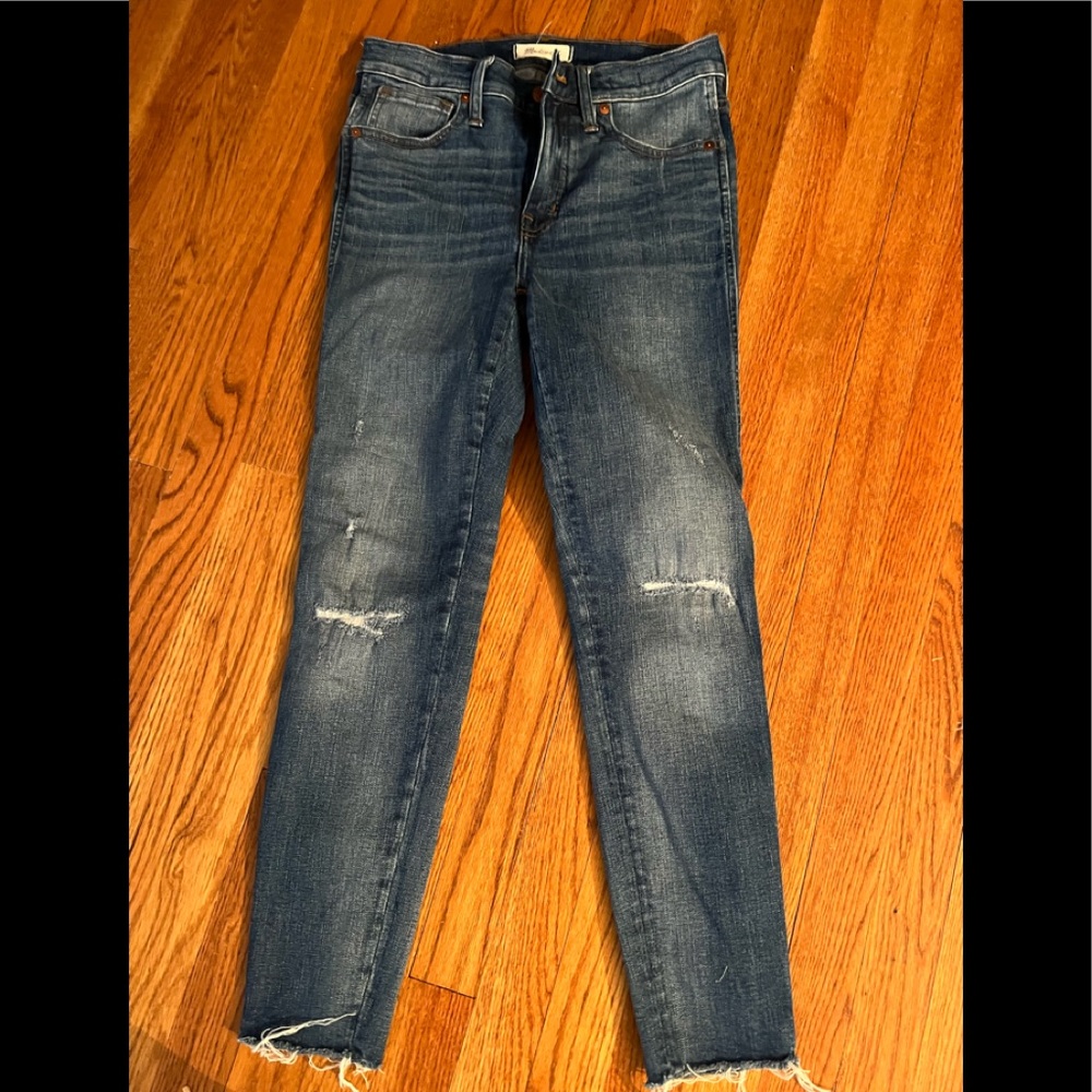 MADEWELL 9” HIGH RISE SKINNY 28